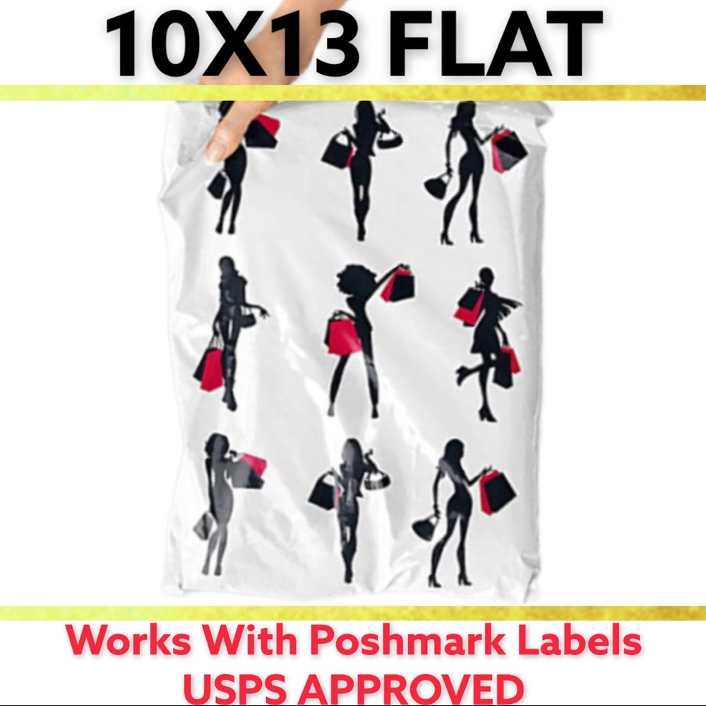 25 10X13 Poly Mailers Ladies Clutch Flat Shipping Envelopes PRICE IS FIRM - Picture 7 of 8